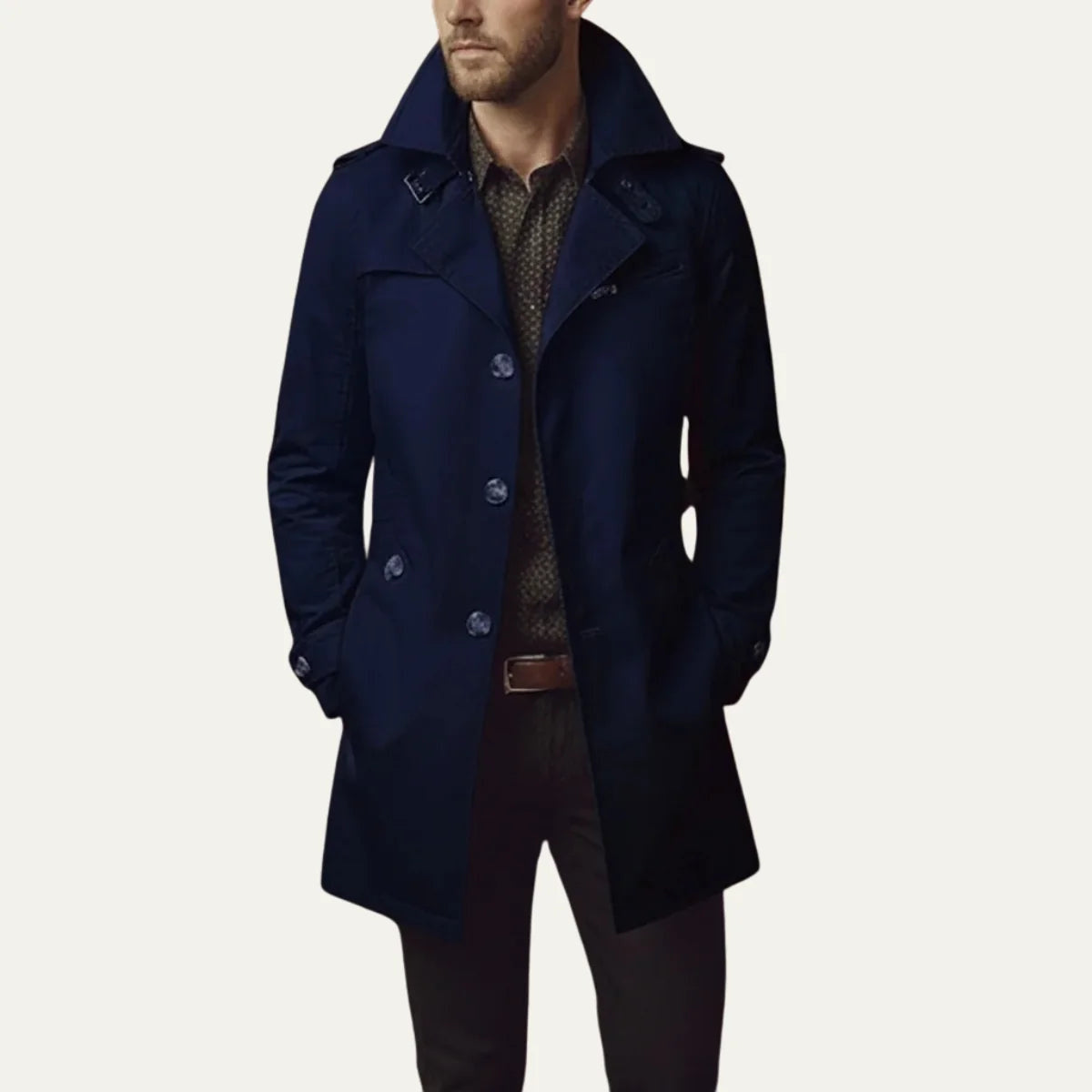 Magnus | Men’s Slim-Fit Winter Jacket with Notched Lapels