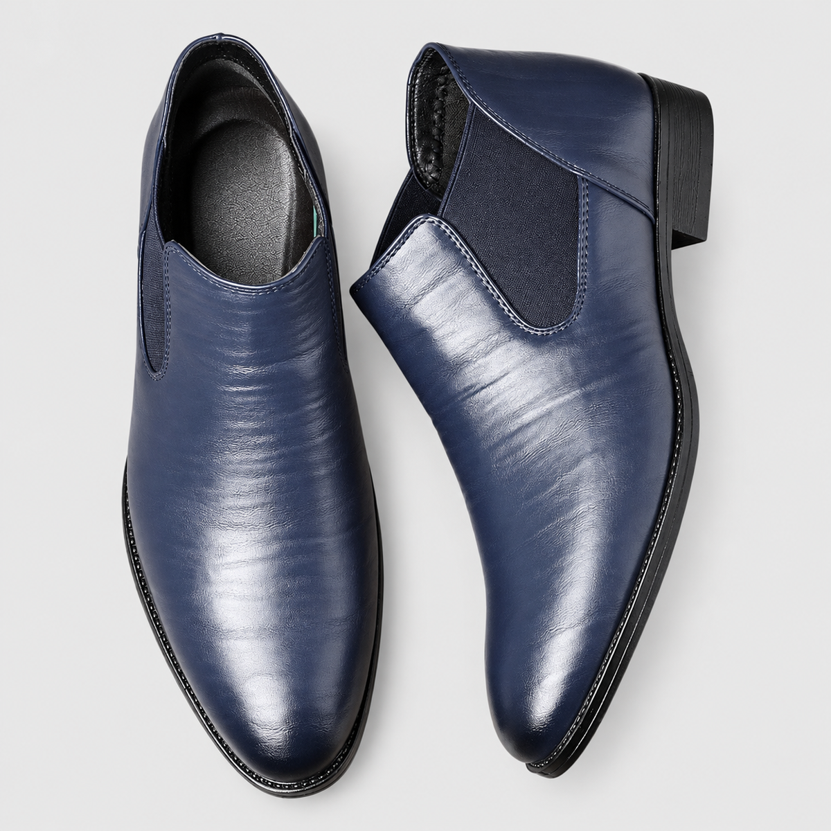 Aldric | Men’s Pointed-Toe Slip-On Chelsea Boots — product detail 3