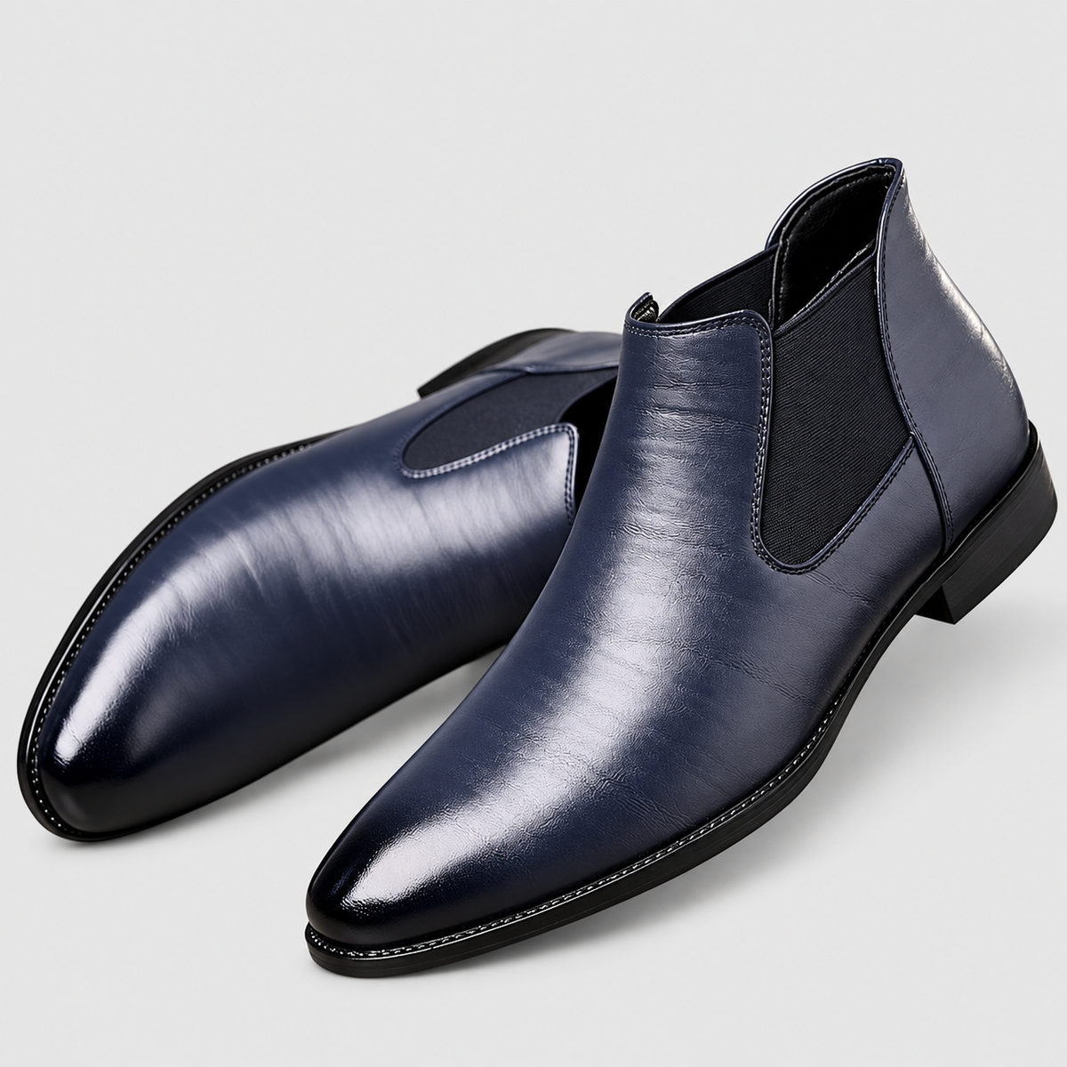 Aldric | Men’s Pointed-Toe Slip-On Chelsea Boots — product detail 4
