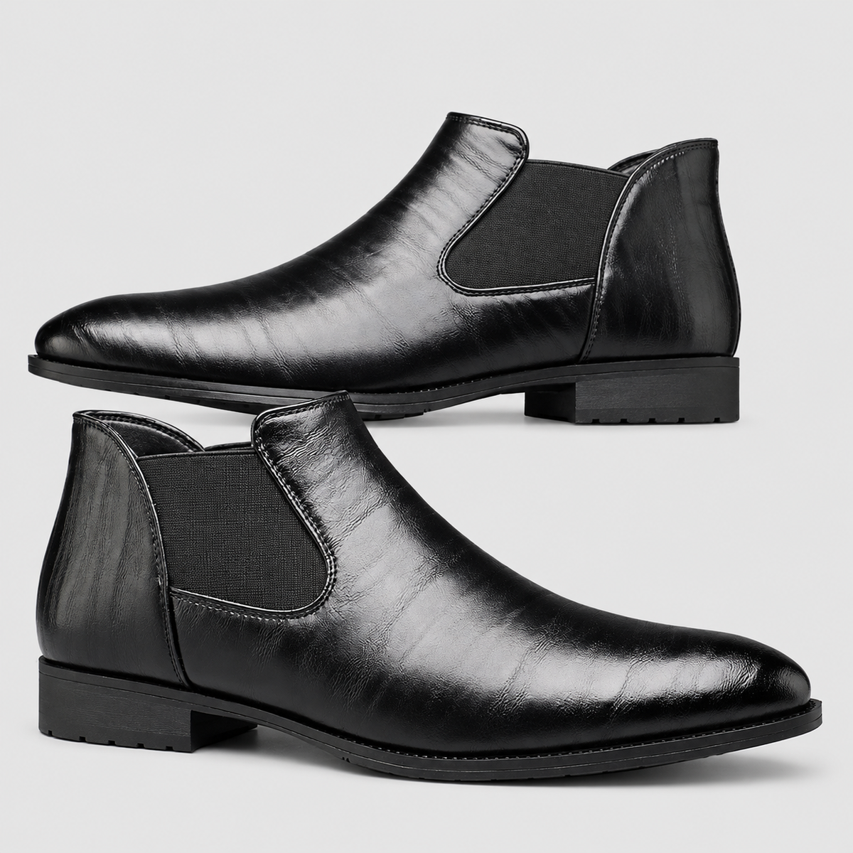 Aldric | Men’s Pointed-Toe Slip-On Chelsea Boots — product detail 5