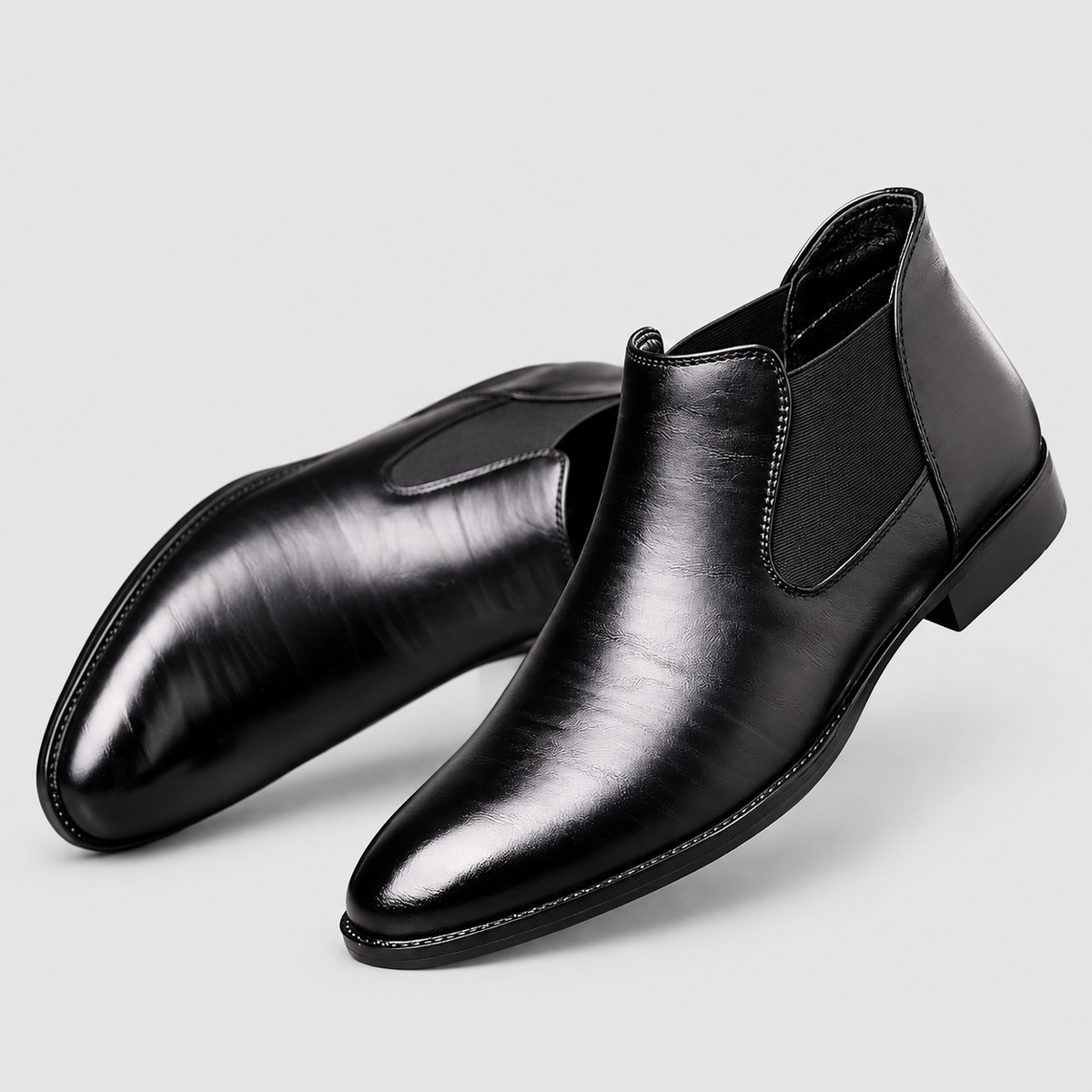 Aldric | Men’s Pointed-Toe Slip-On Chelsea Boots — product detail 6