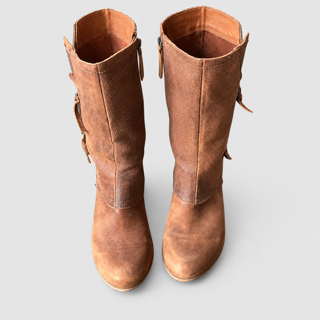 Amelinde | Women’s Layered Mid-Calf Boots — product detail 2