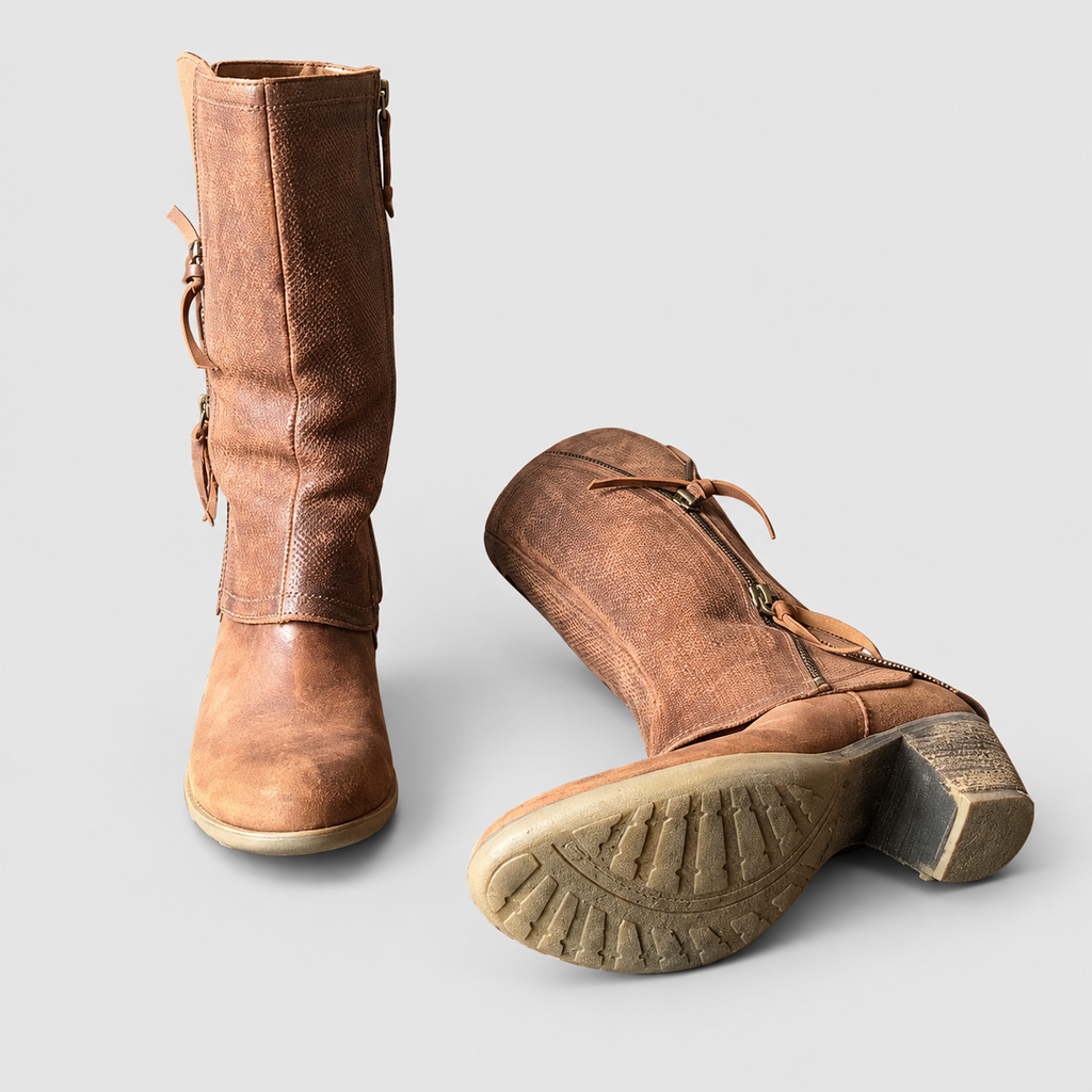 Amelinde | Women’s Layered Mid-Calf Boots — product detail 3