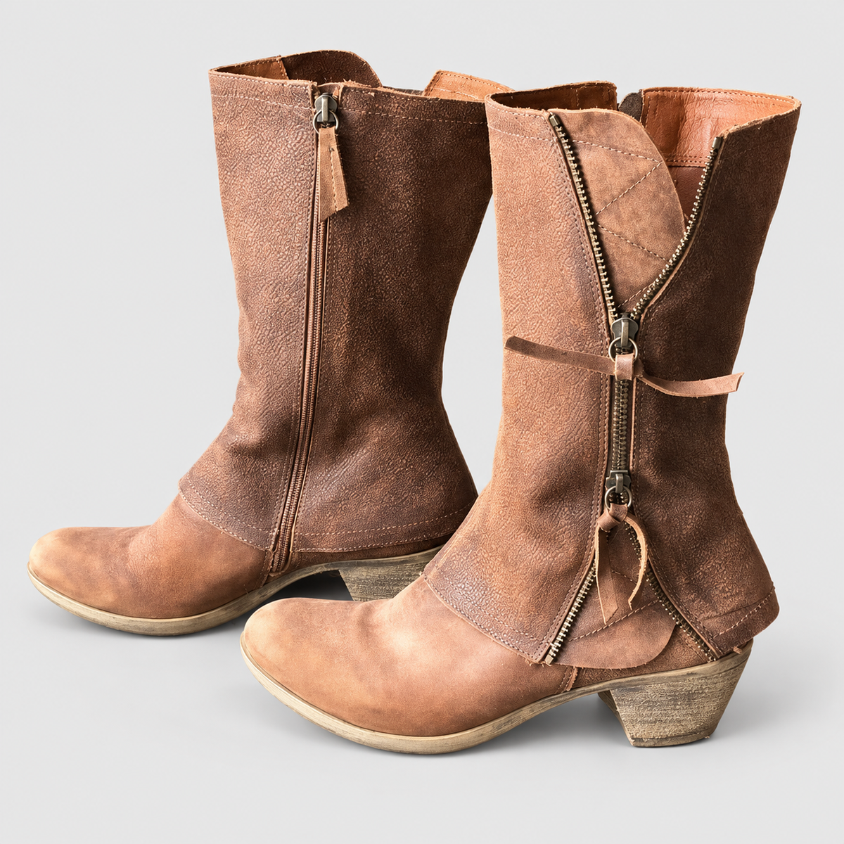 Amelinde | Women’s Layered Mid-Calf Boots — product detail 4