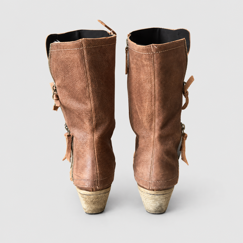 Amelinde | Women’s Layered Mid-Calf Boots — product detail 5