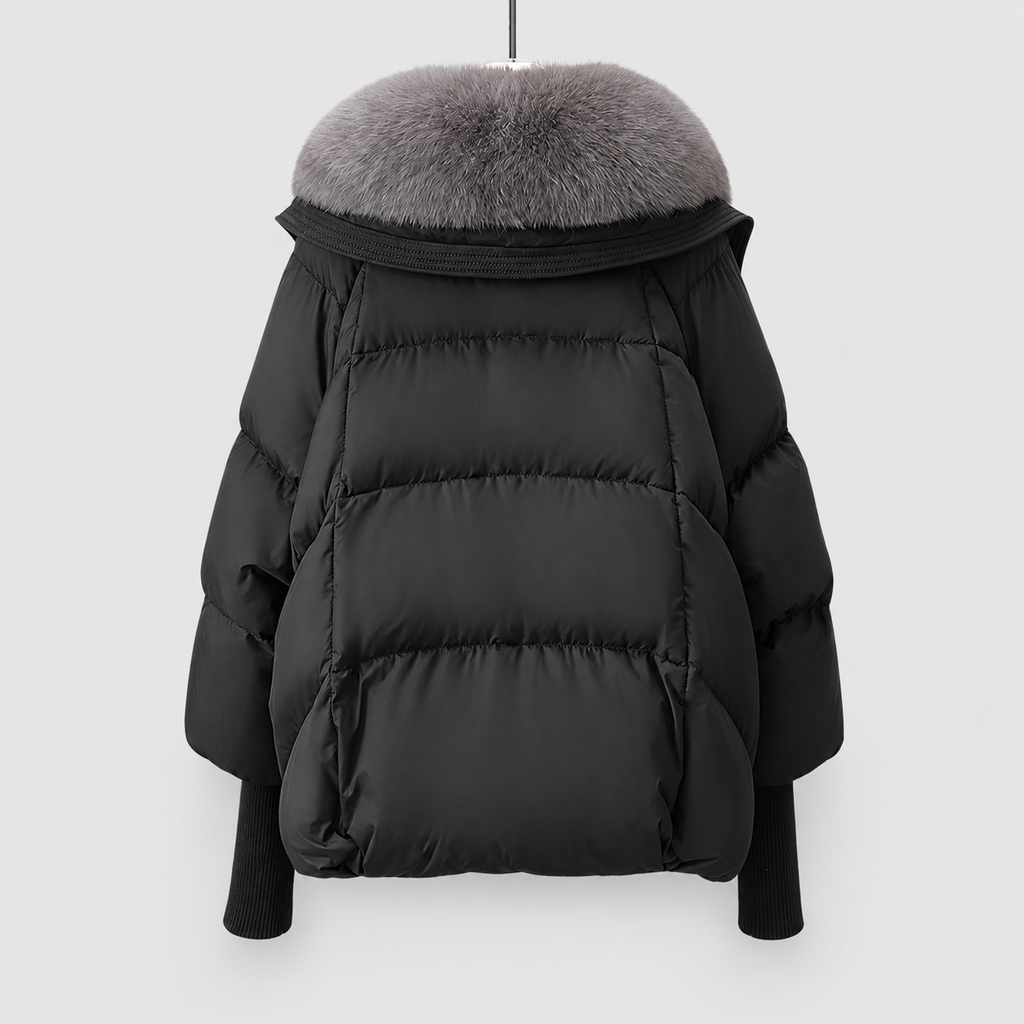 Anora | Women’s Padded Winter Puffer Jacket with Detachable Collar — product detail 4