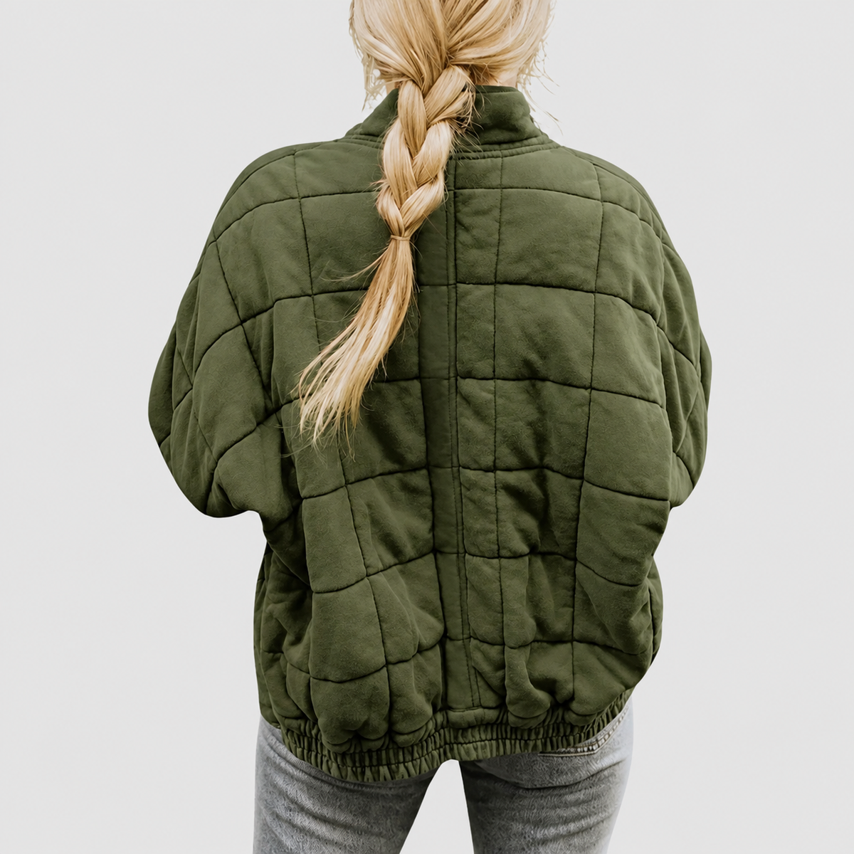 Anwen | Women’s Quilted Round-Neck Jacket — product detail 2