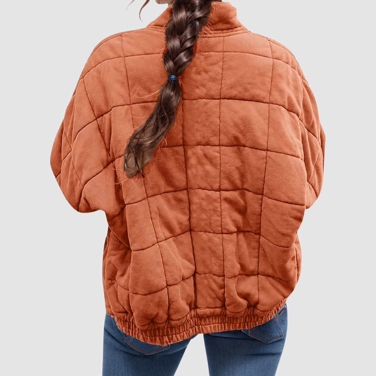 Anwen | Women’s Quilted Round-Neck Jacket — product detail 12