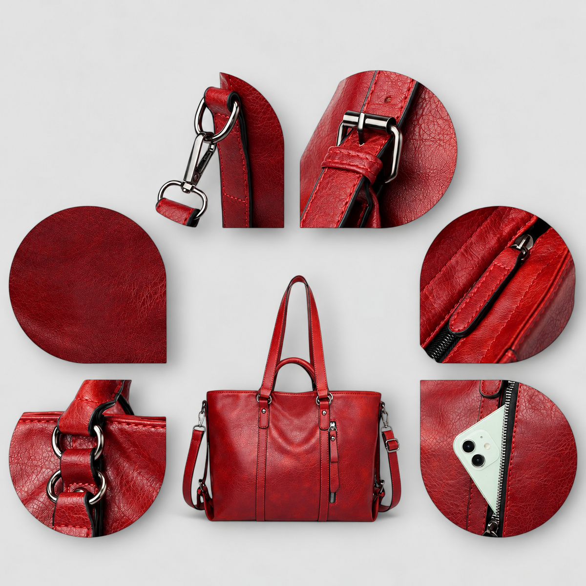 Apolline | Women’s Large Structured Handbag — product detail 4