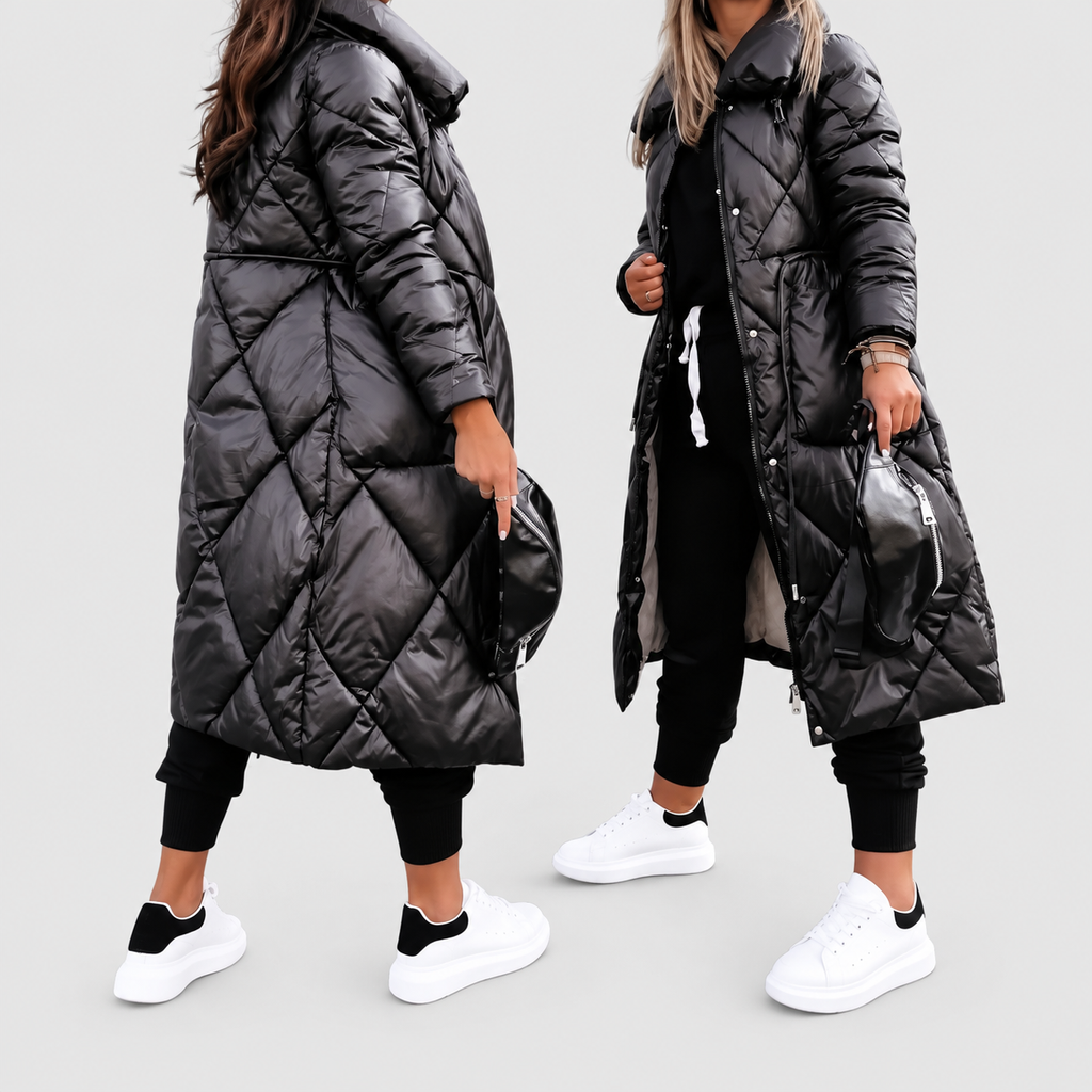 Arabella | Women’s Quilted Coat with Pockets — product detail 2