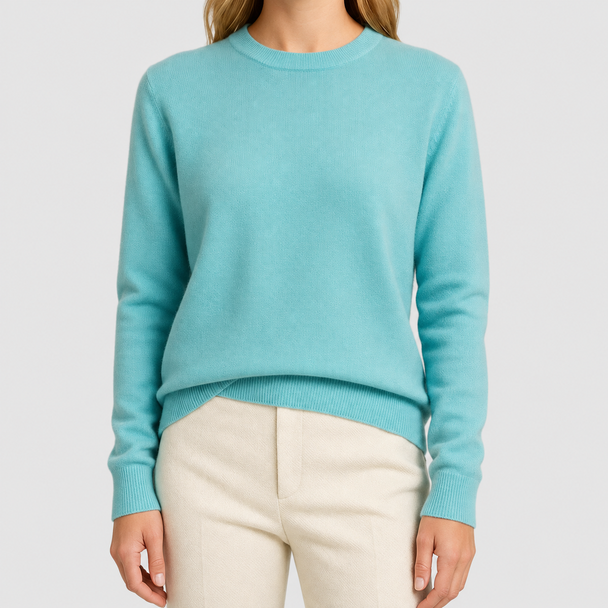Arietta | Women’s Crew-Neck Long-Sleeve Knit Sweater — product detail 4