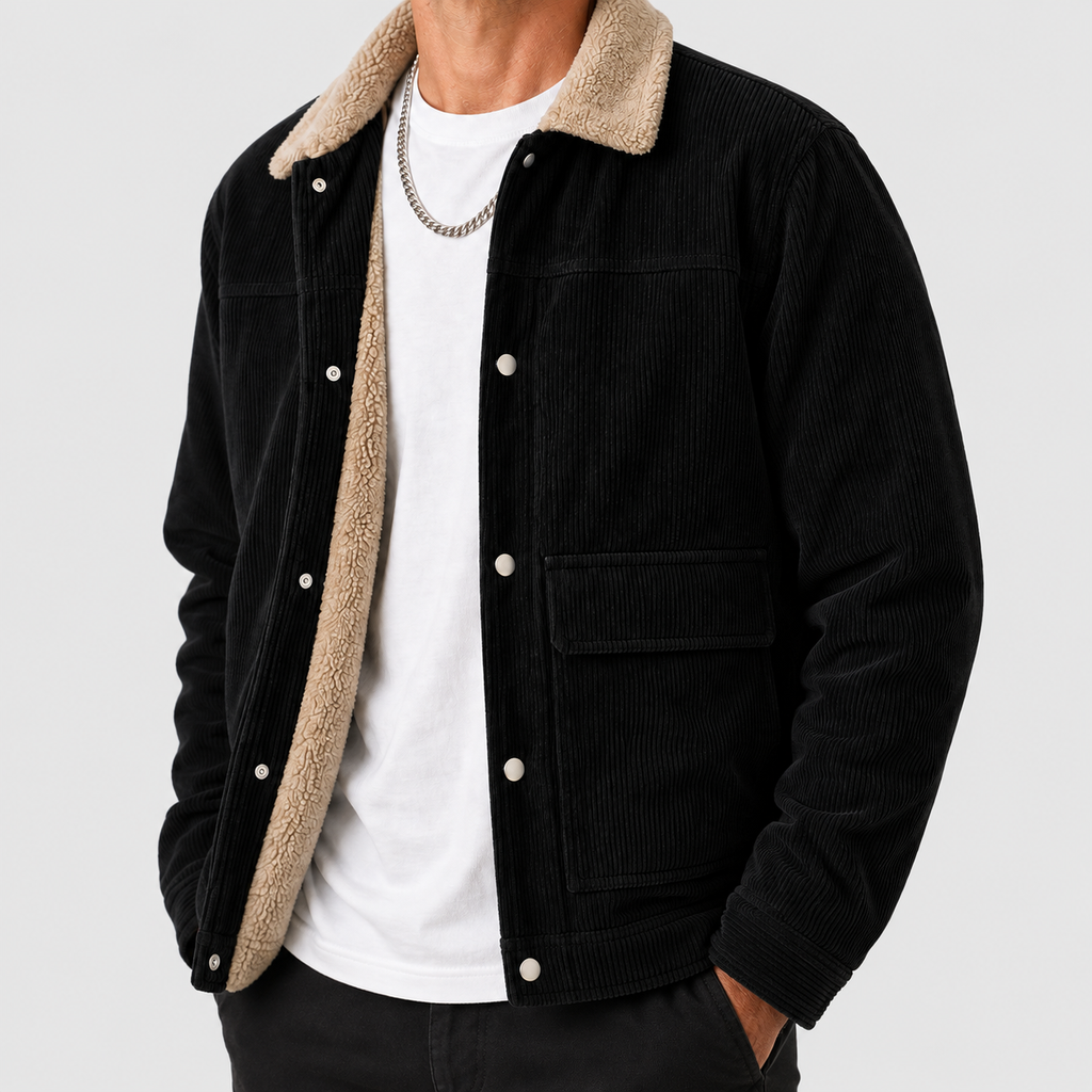 Arlington | Men’s Corduroy Sherpa-Lined Winter Jacket — product detail 3