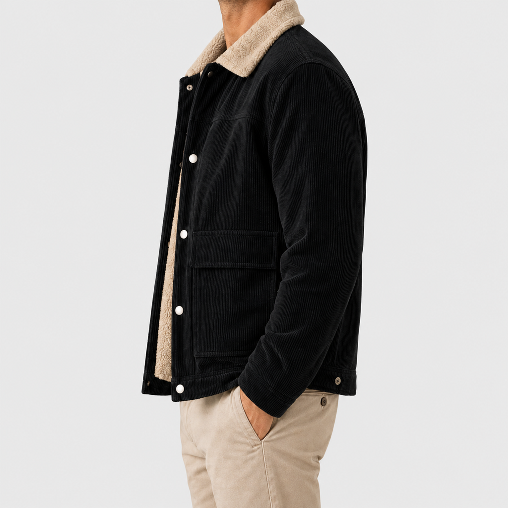 Arlington | Men’s Corduroy Sherpa-Lined Winter Jacket — product detail 4
