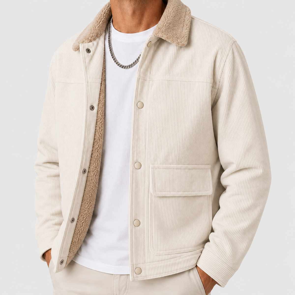 Arlington | Men’s Corduroy Sherpa-Lined Winter Jacket — product detail 11