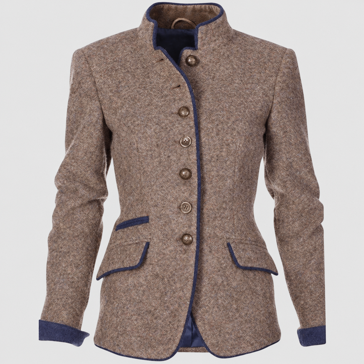Bellamy | Women’s Long-Sleeve Contrast-Trim Jacket — product detail 2