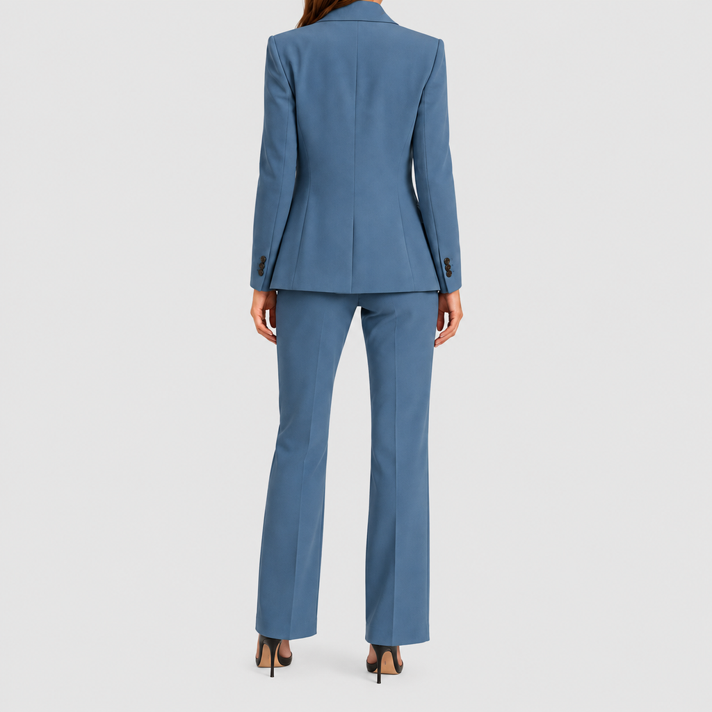 Brendella | Women’s Peak-Lapel Blazer and Straight-Leg Pants Set — product detail 3
