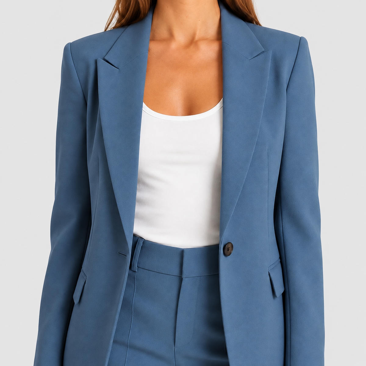 Brendella | Women’s Peak-Lapel Blazer and Straight-Leg Pants Set — product detail 4