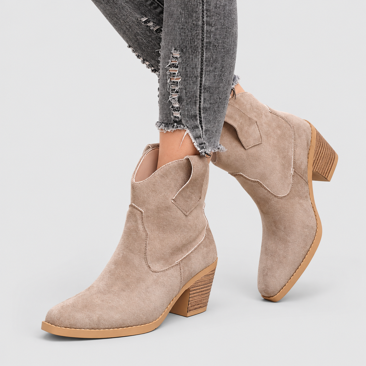 Brigitta | Women’s Western Pull-On Ankle Boots — product detail 5