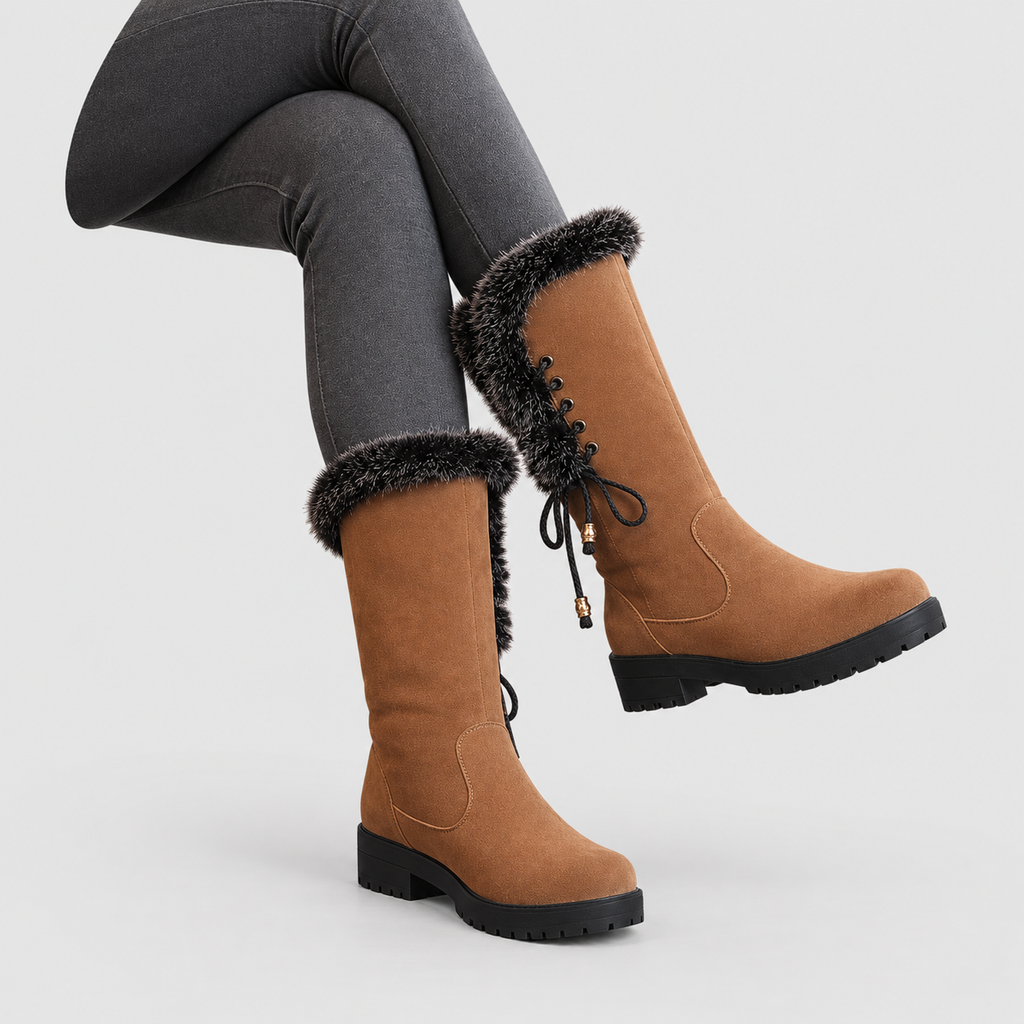 Briony | Women’s Faux-Fur-Trimmed Tall Winter Boots — product detail 4