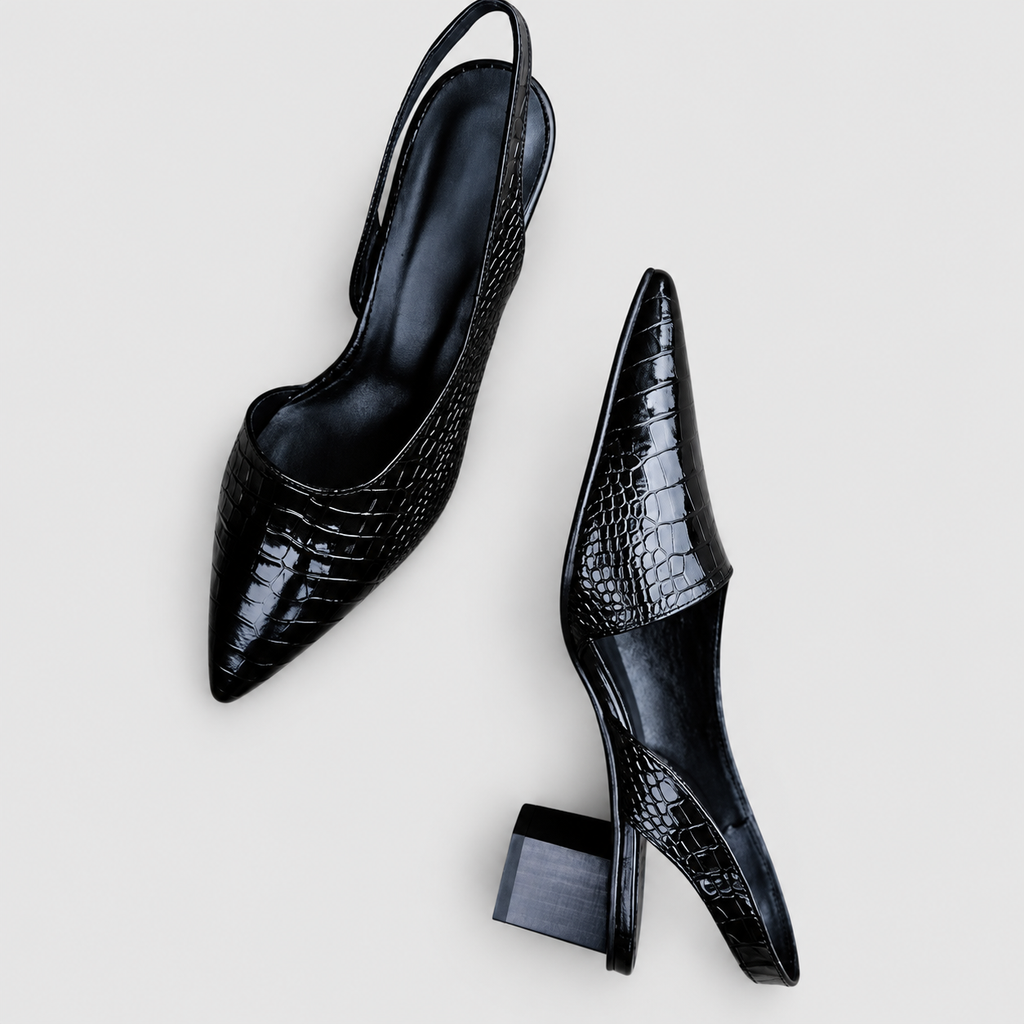 Bryony | Women’s Pointed-Toe Slingback Block Heels — product detail 3