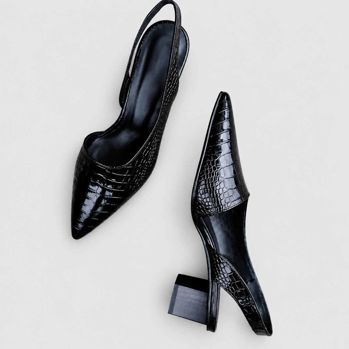 Bryony | Women’s Pointed-Toe Slingback Block Heels — product detail 3
