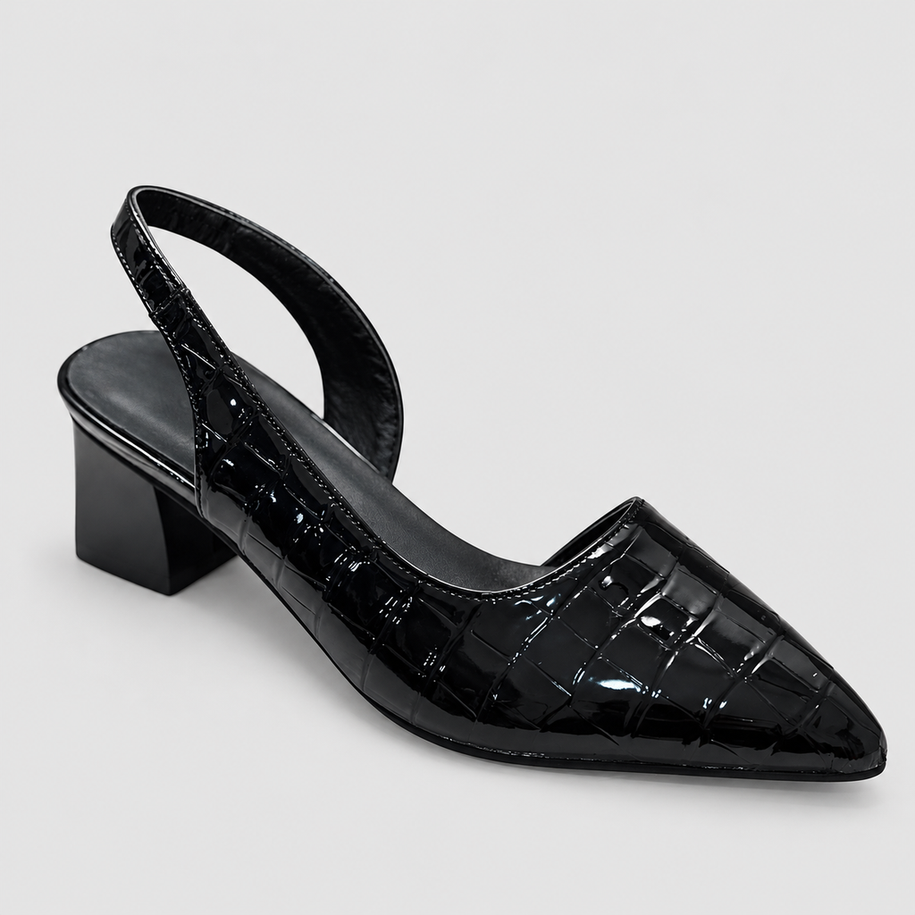 Bryony | Women’s Pointed-Toe Slingback Block Heels — product detail 4
