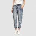 Carmina | Women’s Cropped Denim Cargo Pants — product detail 1