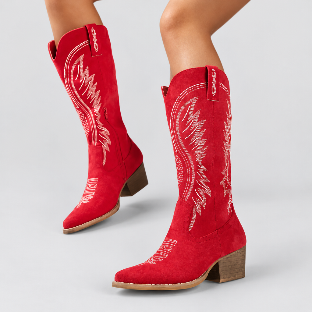 Cassidy | Women’s Embroidered Western Knee-High Boots — product detail 9