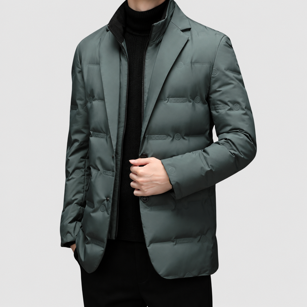 Cedric-James | Men’s Lapel-Collar Padded Jacket — product detail 4