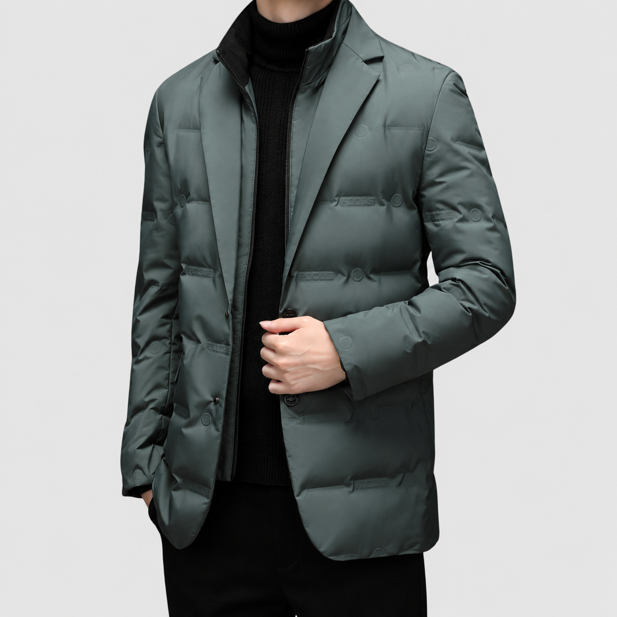Cedric-James | Men’s Lapel-Collar Padded Jacket — product detail 4
