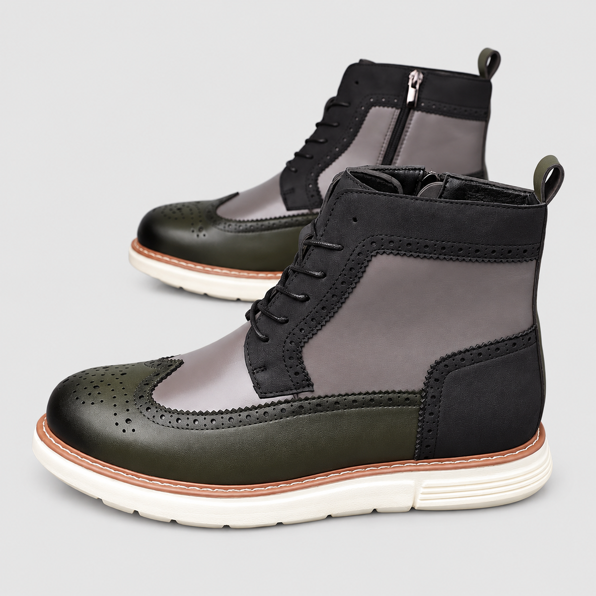 Cormac | Men’s Wingtip Lace-Up Ankle Boots — product detail 10