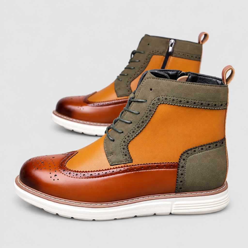 Cormac | Men’s Wingtip Lace-Up Ankle Boots — product detail 11