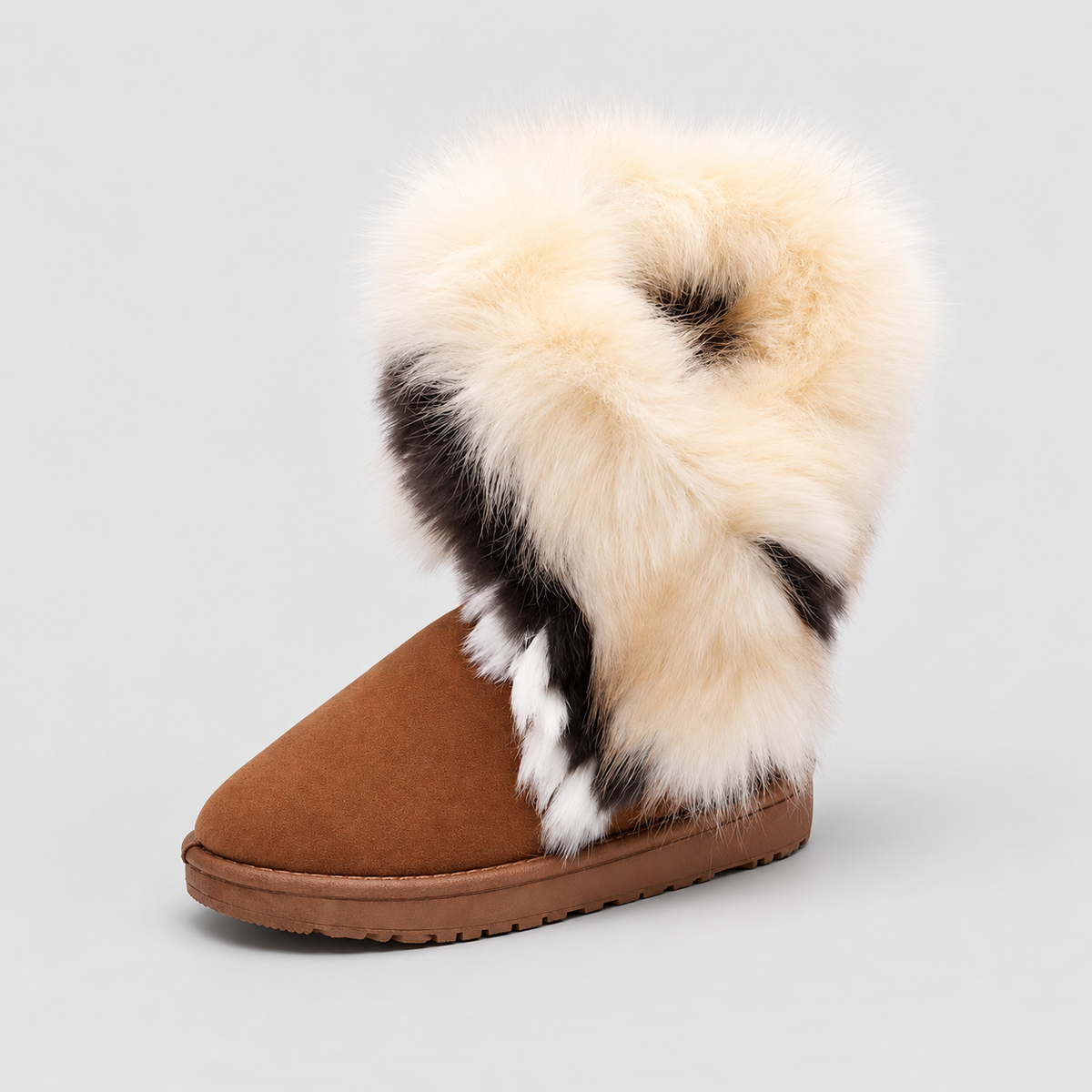 Dahlia | Women’s Fluffy Faux-Fur Winter Ankle Boots — product detail 2