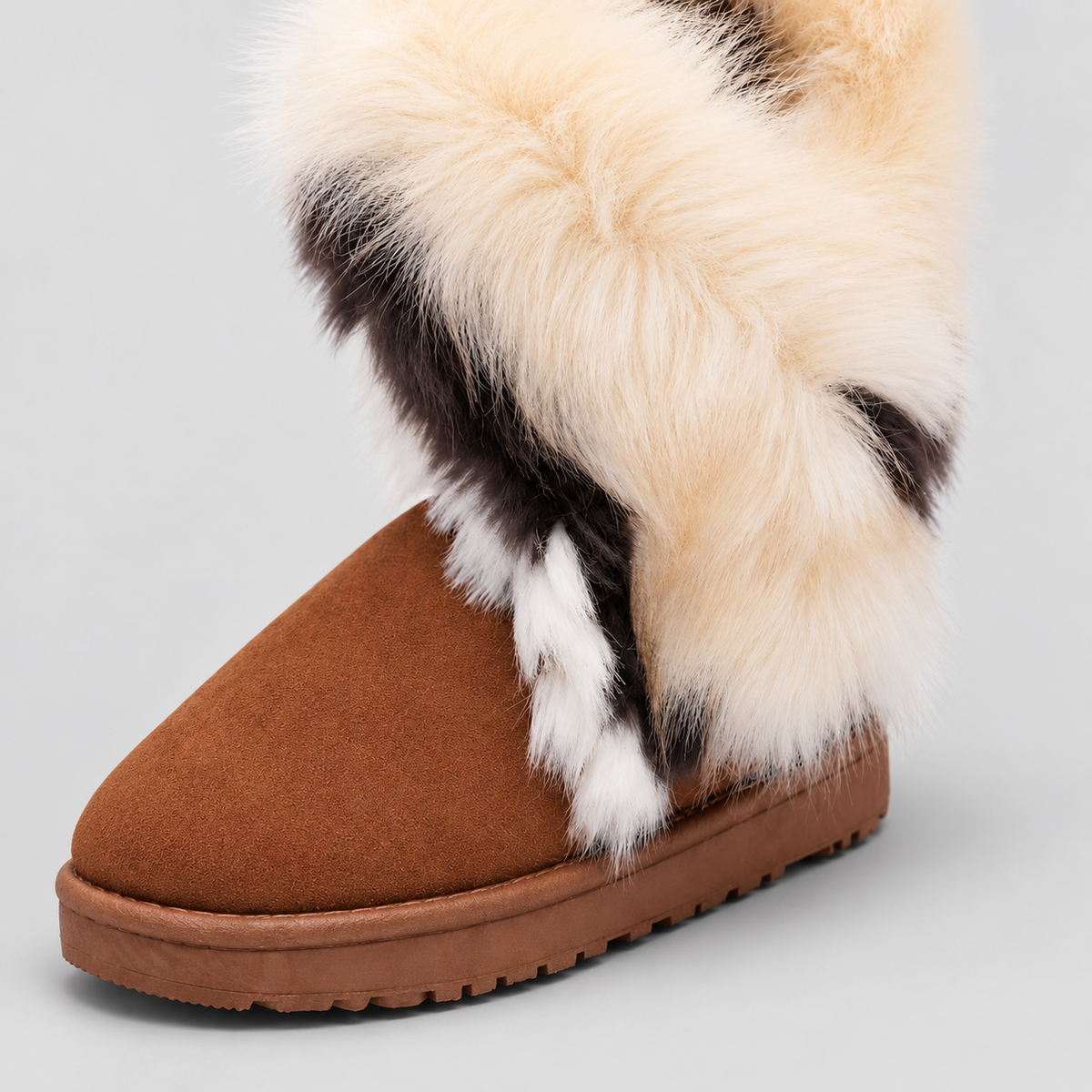 Dahlia | Women’s Fluffy Faux-Fur Winter Ankle Boots — product detail 4