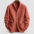Declan | Men’s Lightweight Knit Cardigan — Pink