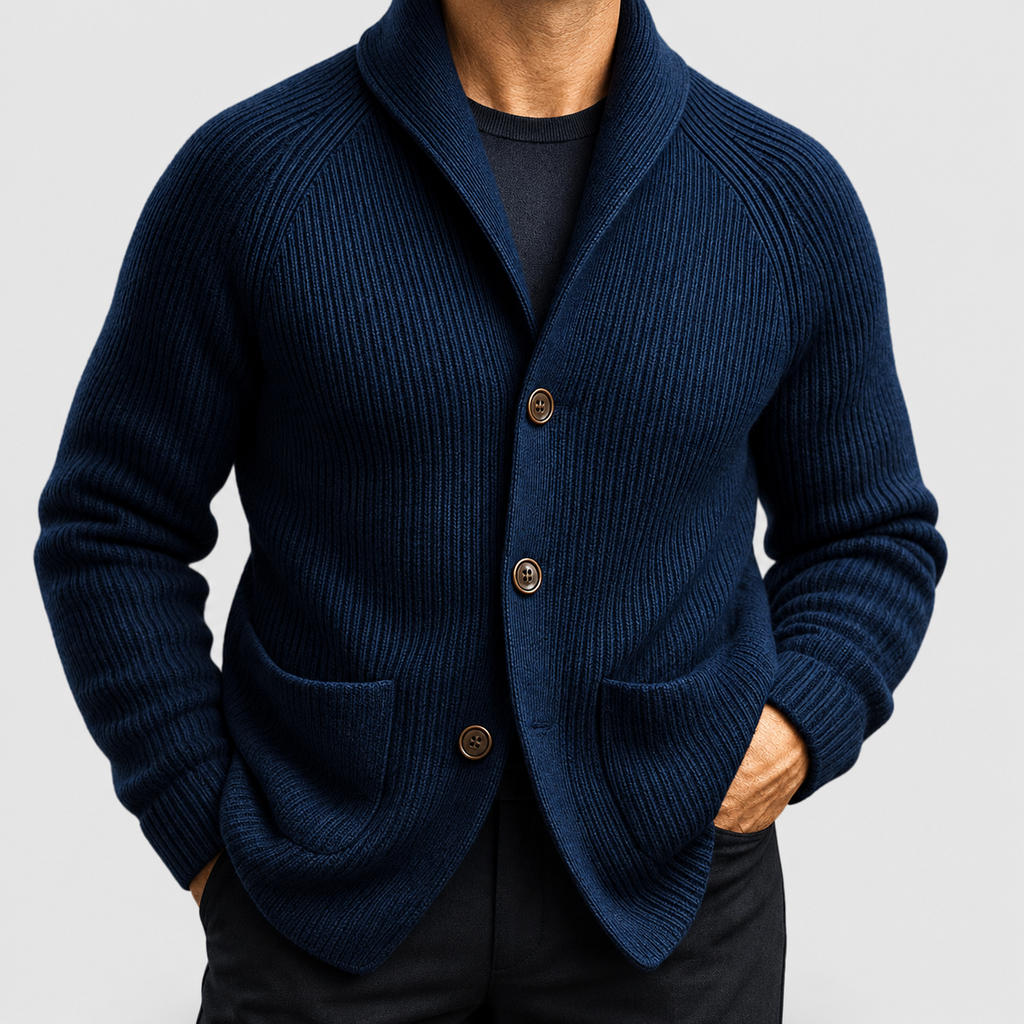 Declan | Men’s Lightweight Knit Cardigan — product detail 10