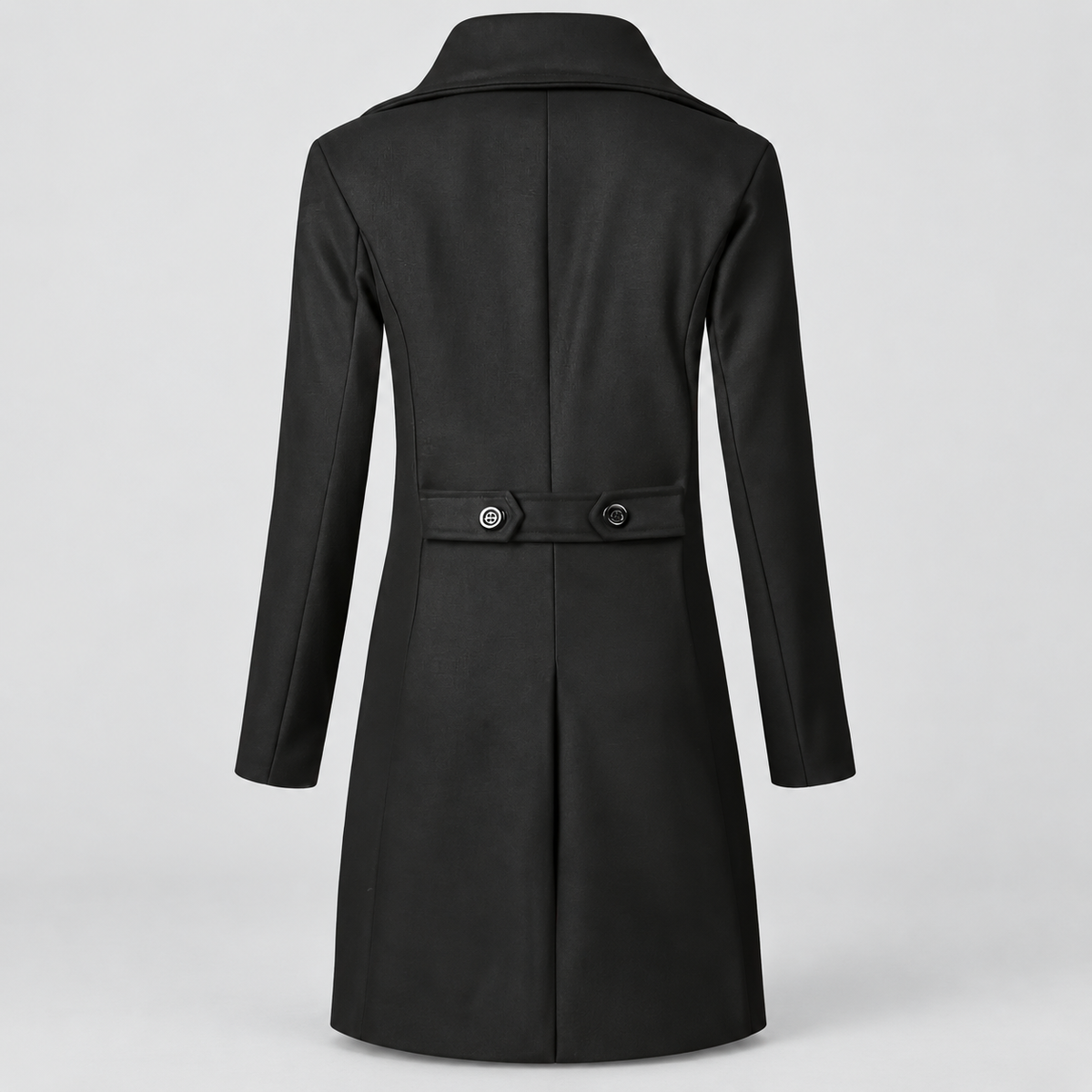 Dominic | Men’s Long Double-Breasted Trench Coat — product detail 6