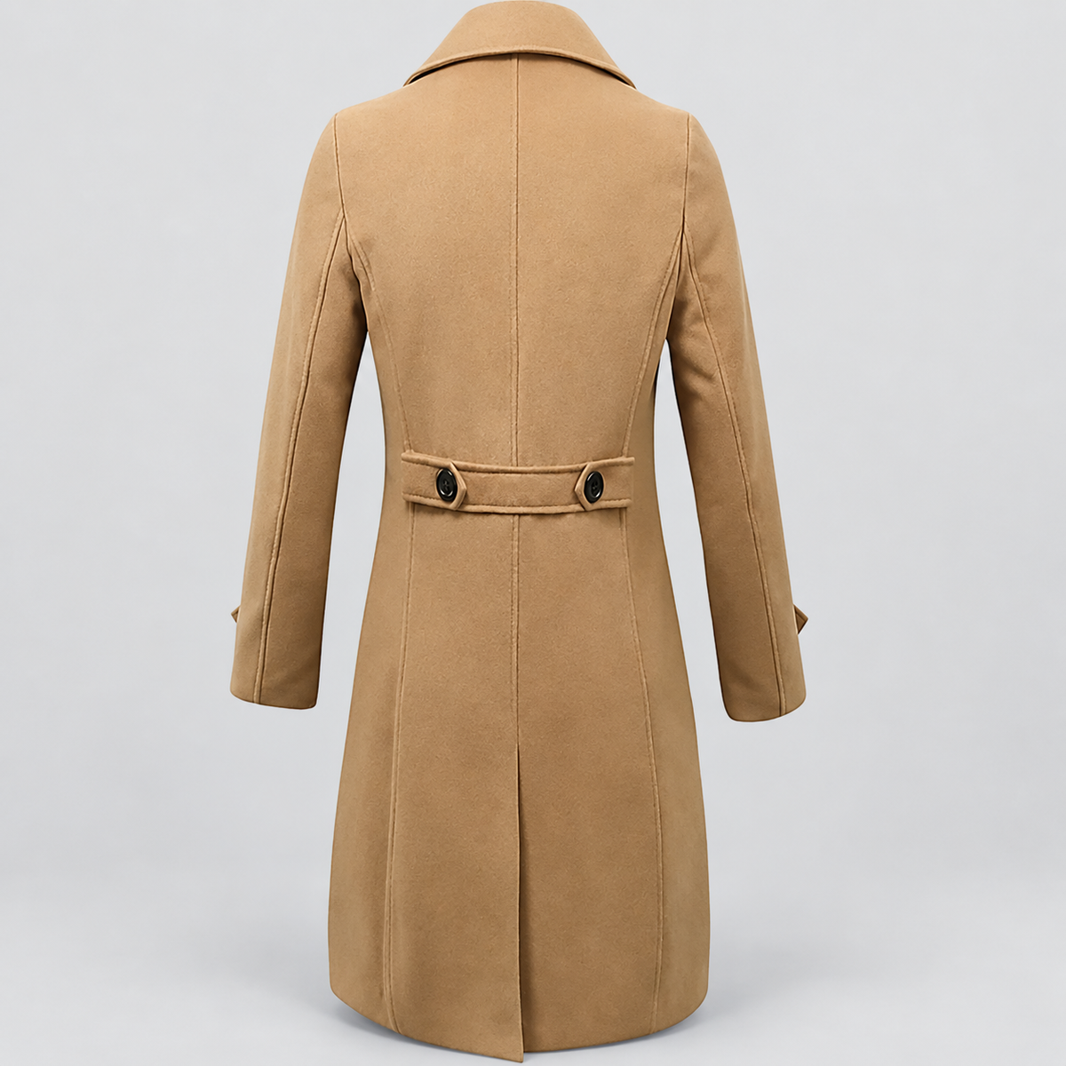 Dominic | Men’s Long Double-Breasted Trench Coat — product detail 7