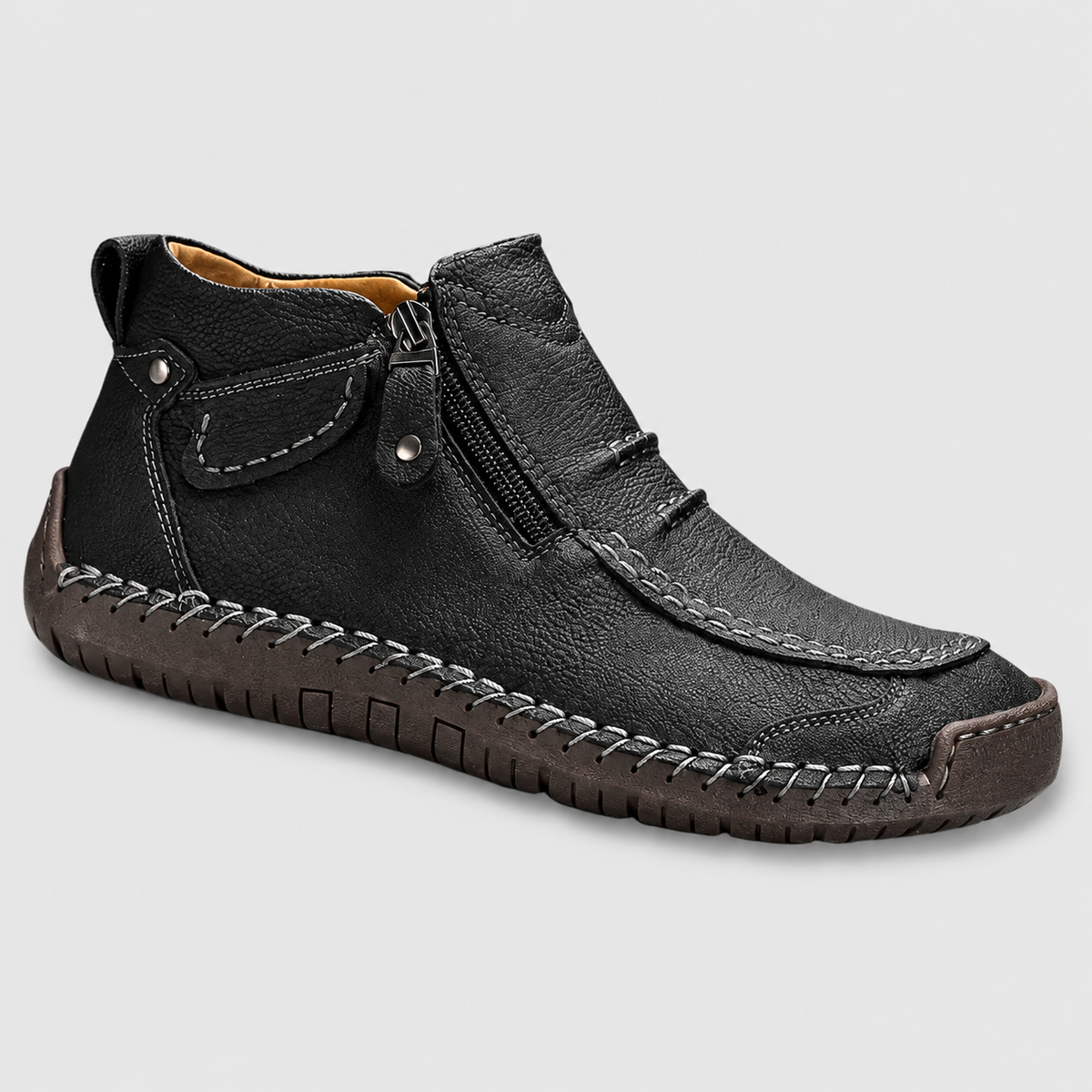 Dorian-James | Men’s Side-Zip Ankle Boots — product detail 1