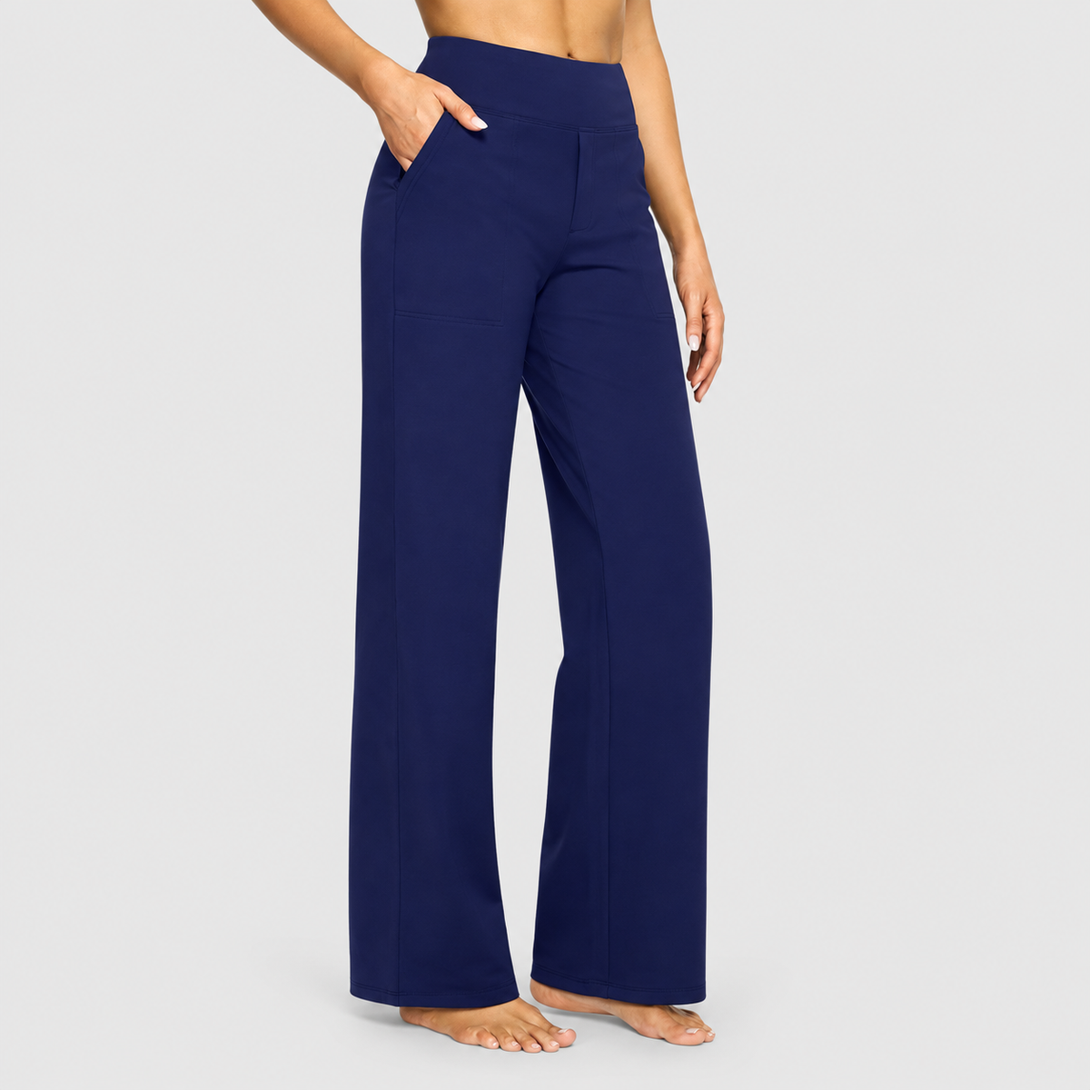 Dorothea | Women’s Comfortable Stretch Pants — Blue