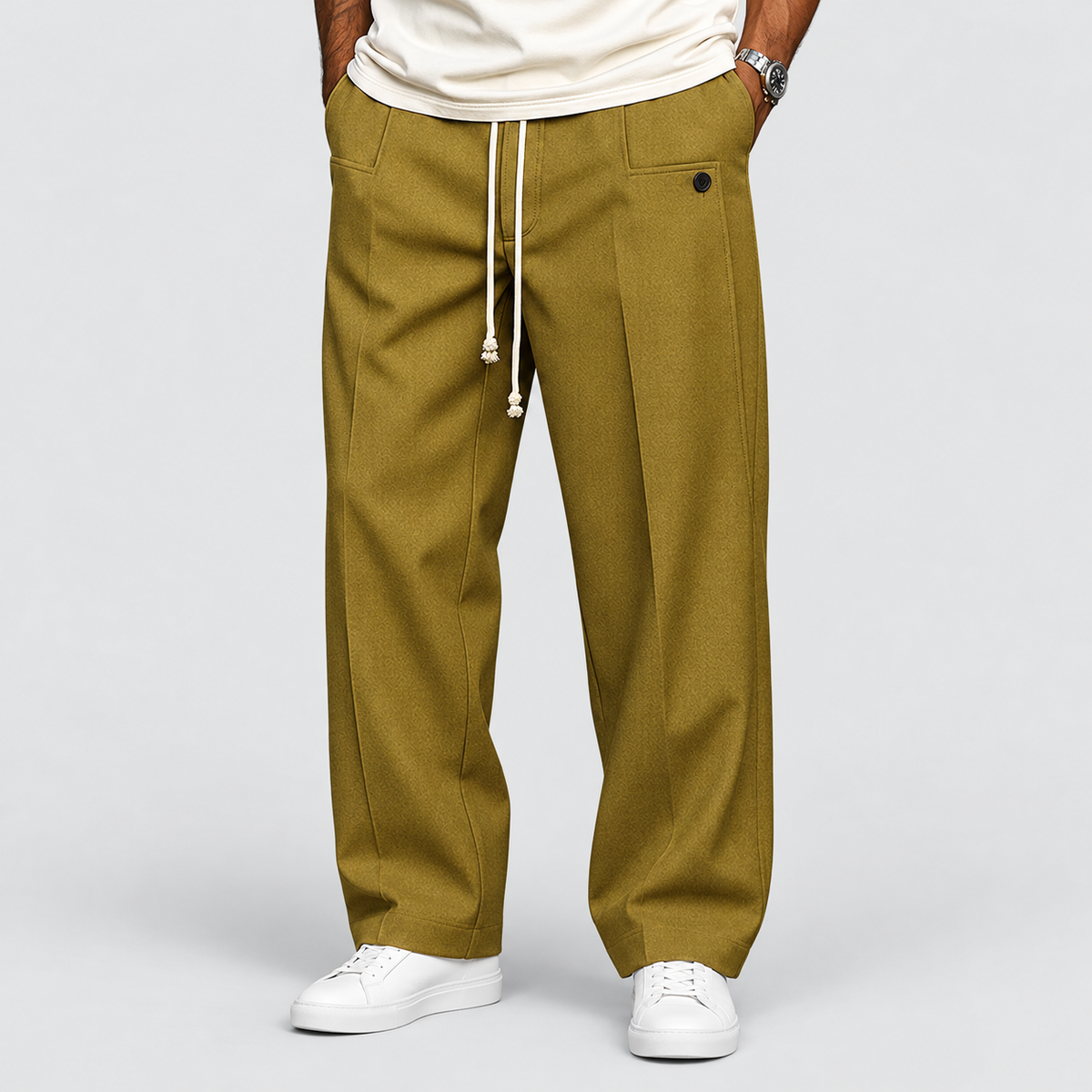 Duncan | Men’s Relaxed Drawstring Pants — product detail 7