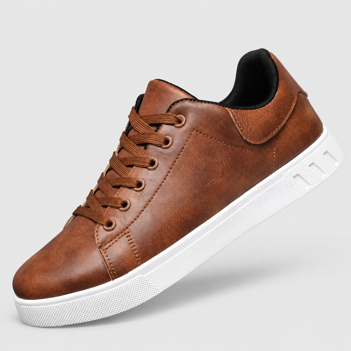 Emmett | Men’s Streamlined Casual Lace-Up Shoes — Brown