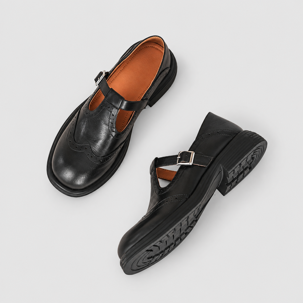 Esme | Women’s Buckle-Strap Shoes with Cut-Out Detail — product detail 6