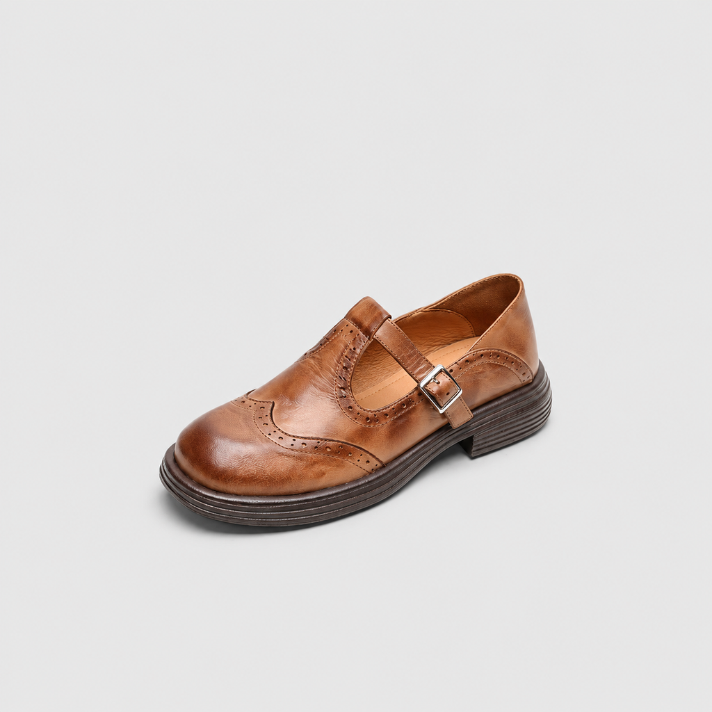 Esme | Women’s Buckle-Strap Shoes with Cut-Out Detail — product detail 8