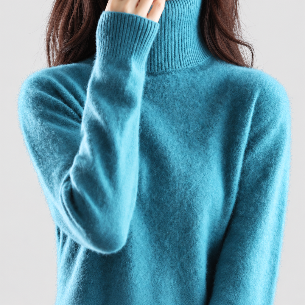 Etta | Women’s Fine-Knit Turtleneck Sweater — product detail 8