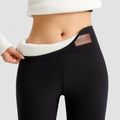 Eulalie | Women’s High-Waisted Fleece-Lined Leggings — Black