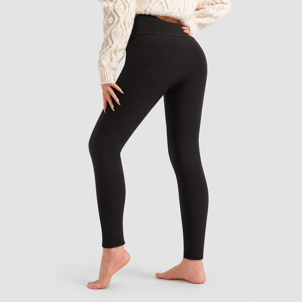 Eulalie | Women’s High-Waisted Fleece-Lined Leggings — product detail 2