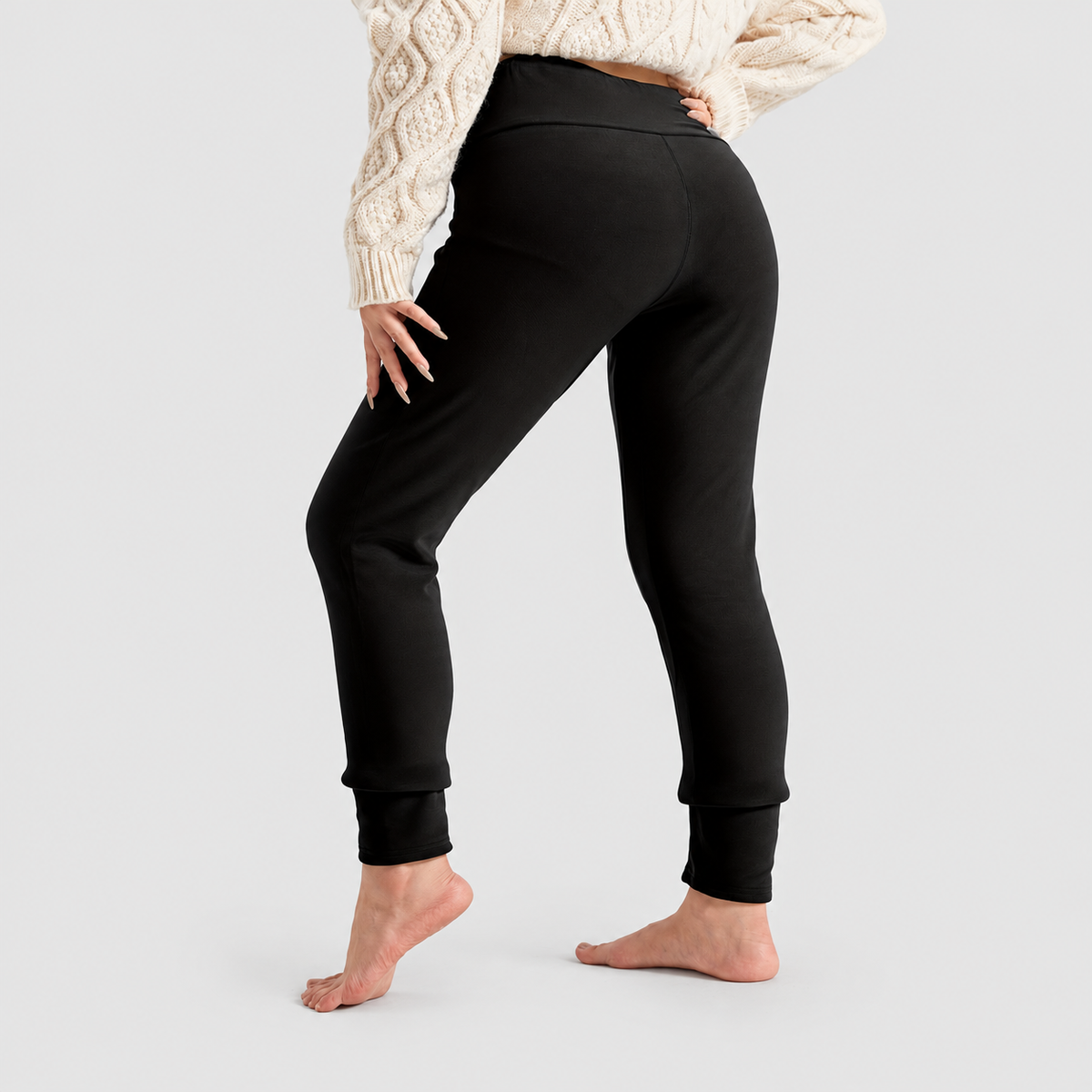 Eulalie | Women’s High-Waisted Fleece-Lined Leggings — product detail 7