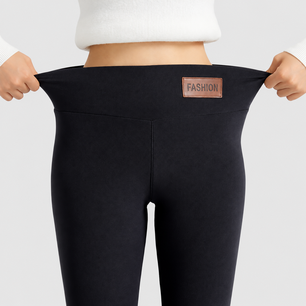 Eulalie | Women’s High-Waisted Fleece-Lined Leggings — product detail 8