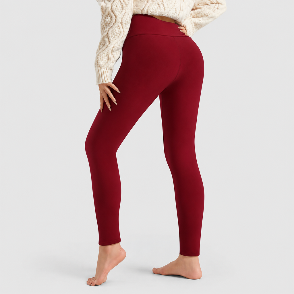Eulalie | Women’s High-Waisted Fleece-Lined Leggings — product detail 11